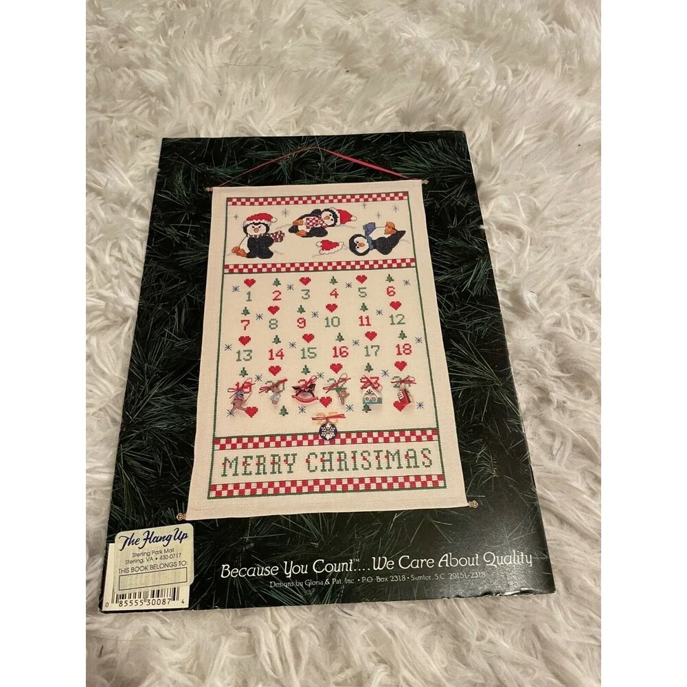 Penguin Parade Cross Stitch Pattern Gloria Pat Dianna Marcum Book 87